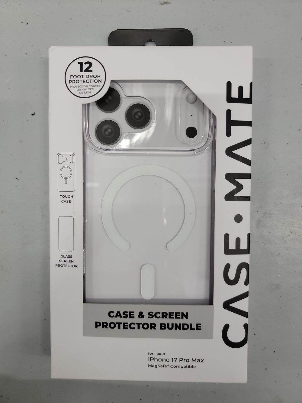 case-mate Clear MagSafe Tough Case with Glass for Iphone 17 Pro Max